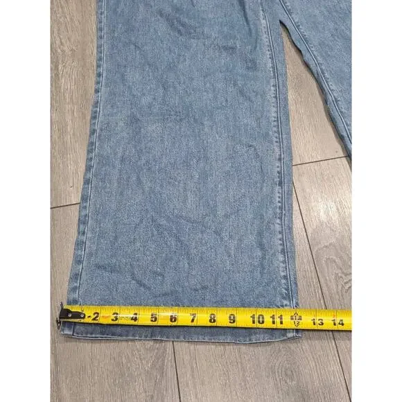 Talbots Wide Leg Trouser Jeans Y2K NWT Naomi Wash Sz 12 A004095 - Picture 4 of 12